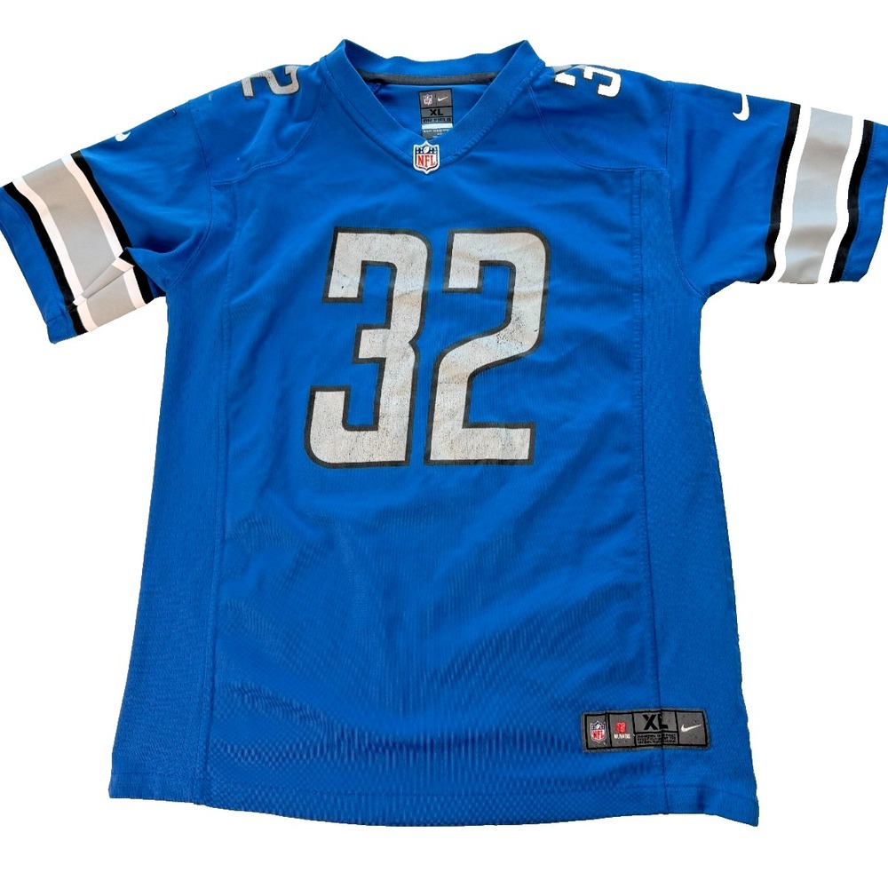 Nike Detroit Lions D’Andre Swift #32 Youth XL 18/20 Blue NFL Jersey (damaged)